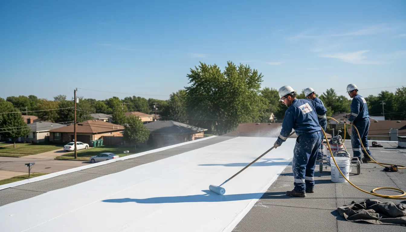 Commercial roof coating in Scammon, KS near me